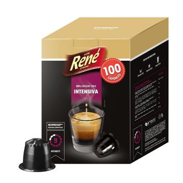 Café René Intensiva  (100 capsules Nespresso) beschikbaar voor biedingen