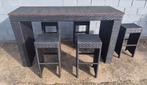 Table et 5 chaises, Tuin en Terras, Tuinsets en Loungesets, Ophalen of Verzenden, Zo goed als nieuw