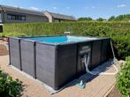 Zwembad INTEX GRAPHITE PANEL POOL, 200 tot 300 cm, Zo goed als nieuw, Opzetzwembad, 200 tot 400 cm