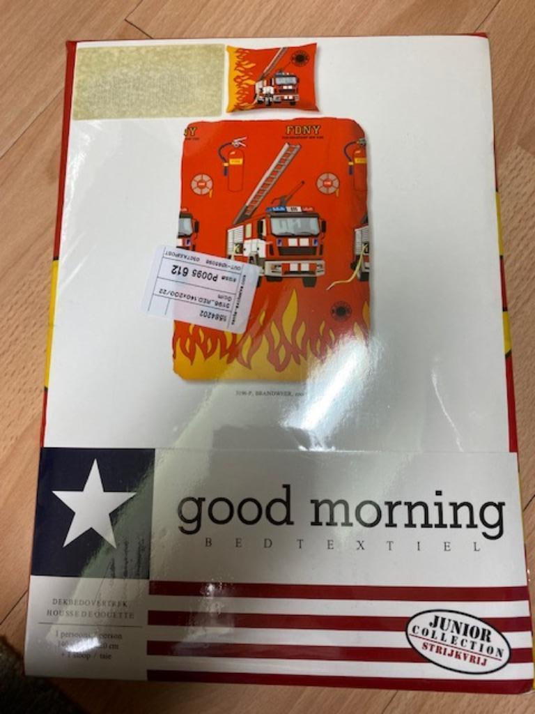 Dekbedovertrek 1 persoon BRANDWEER NIEUW, Garçon ou Fille, Enlèvement ou Envoi, Housse de couette, Neuf