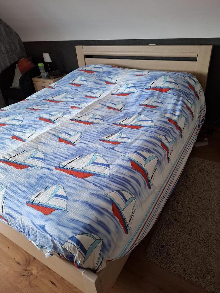 Tweepersoonsbed 160x200 met elektrische lattenbodem, Huis en Inrichting, Slaapkamer | Bedden, Gebruikt, Tweepersoons, 160 cm, 200 cm