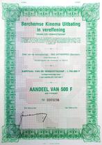 Berchemse Kinema Uitbating in vereffening (Antwerpen) 1989, Postzegels en Munten, Aandelen en Waardepapieren, Ophalen of Verzenden