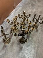 Lit de 6 chandelier en bronze et cuivre