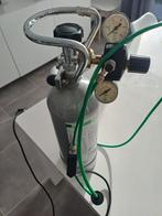 Dennerle Co2 bouteille 5kg + Détendeur double manomètre, Ophalen, Gebruikt, Filter of Co2