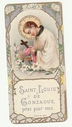 Devotie prentje  Saint Louis de Gonzage priez pour nous, Verzamelen, Bidprentjes en Rouwkaarten, Verzenden, Bidprentje