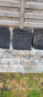 Rubberen tegels 50x50, Tuin en Terras, Tegels en Klinkers, Ophalen, Gebruikt