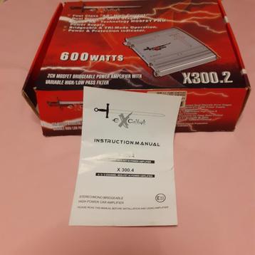 600 Watt versterker EXCALIBUR - nieuwstaat beschikbaar voor biedingen