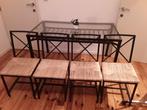Salle à manger complète, Ophalen, Zo goed als nieuw, Fer forgé, 4 tot 6 stoelen