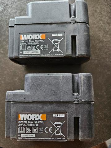 Lot de 2 batteries Worx WA3225, Enlèvement ou Envoi, Neuf