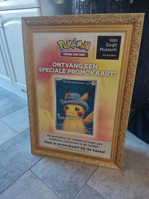 Promotiemateriaal Pikachu X van Gogh, Hobby en Vrije tijd, Verzamelkaartspellen | Pokémon, Zo goed als nieuw, Ophalen of Verzenden