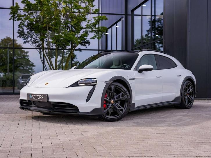 Porsche Taycan Cross Turismo 4S 93.4 kWh - sportdesign - Bos, Auto's, Porsche, Bedrijf, Te koop, Taycan Cross Turismo, 360° camera