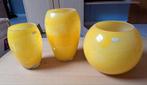 3 vases déco jaune, Huis en Inrichting, Woonaccessoires | Vazen, Zo goed als nieuw, Ophalen, Geel
