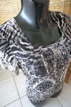 leuk grijs/zilver blouse T-shirt, Maat 42/44 (L), Ophalen of Verzenden, Taifun, Grijs