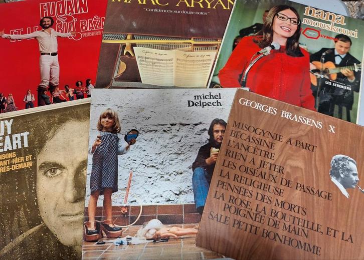 Lot 40 x Lp's Vinyl - Chanson Française (30), CD & DVD, DVD | Classiques, Enlèvement ou Envoi