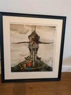 Lithographie Maurice Langaskens (1884-1946), Antiek en Kunst, Ophalen