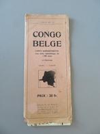 oude landkaart Nr22 Belgisch Kongo Congo Belge, Boeken, Atlassen en Landkaarten, Verzenden, Zo goed als nieuw, Overige gebieden