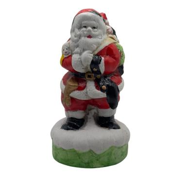 Figurine Vintage Père Noël en Biscuit