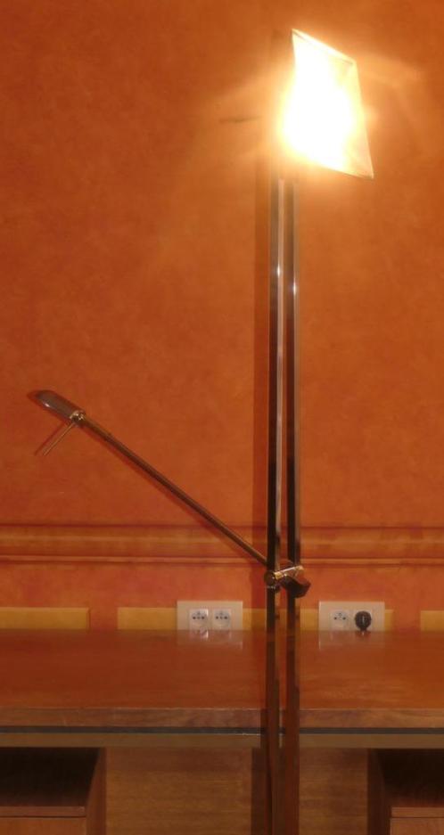 2 x vloerlamp - 2 modellen (1x sfeer+lees en 1x sfeerlamp), Huis en Inrichting, Lampen | Vloerlampen, Gebruikt, Metaal, Ophalen