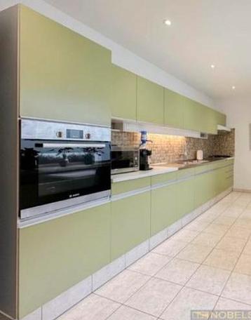 Retro, groene keuken beschikbaar voor biedingen