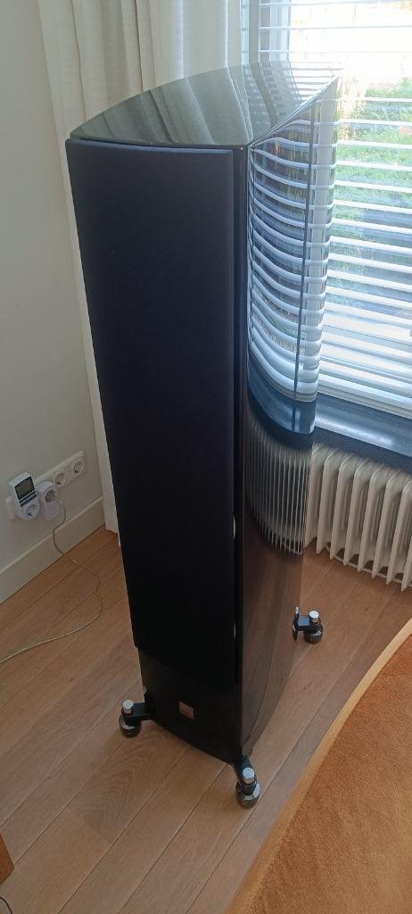 Dali Epicon 8 glossy black, Audio, Tv en Foto, Luidsprekerboxen, Zo goed als nieuw, Front, Rear of Stereo speakers, 120 watt of meer