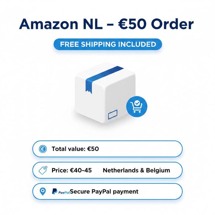 Commande Amazon NL 50 € – Livraison offerte – NL & BE, Tickets & Billets, Billets & Tickets Autre