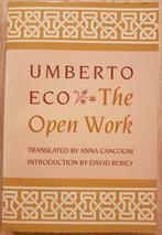 The Open Work - Umberto Eco - 1989, Ophalen of Verzenden, Europa overig, Zo goed als nieuw, Umberto Eco