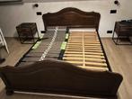 Compleet bed, Huis en Inrichting, Slaapkamer | Bedden, 160 cm, Gebruikt, Retro, Bruin