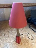 Lampe céramique abat jour 110cm, Maison & Meubles, Comme neuf, Céramique, 50 cm ou plus, Rouge