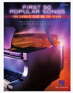 Pianoboek ‘First 50 Popular Songs’ (soft cover, 208, Muziek en Instrumenten, Bladmuziek, Ophalen, Zo goed als nieuw, Jazz, Piano