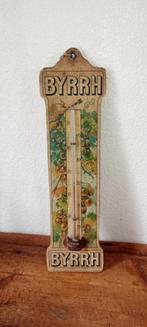 Oude alcoholdistilleerderij Byrrh thermometer, Verzamelen, Merken en Reclamevoorwerpen, Ophalen of Verzenden, Gebruikt, Reclamebord