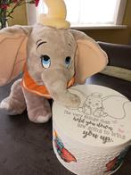 Dumbo knuffel met leuke bewaardoos, Kinderen en Baby's, Kraamcadeaus en Geboorteborden, Ophalen of Verzenden