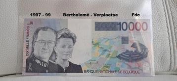 10.000 frank Albert II & Paola - Fdc biljet beschikbaar voor biedingen