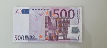 Billet  de 500 euro  neuf  jamais été  plier 