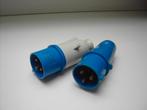 2stuks CCE stekker 2P+aarding 32Amp, Enlèvement ou Envoi, Neuf, Prise de courant