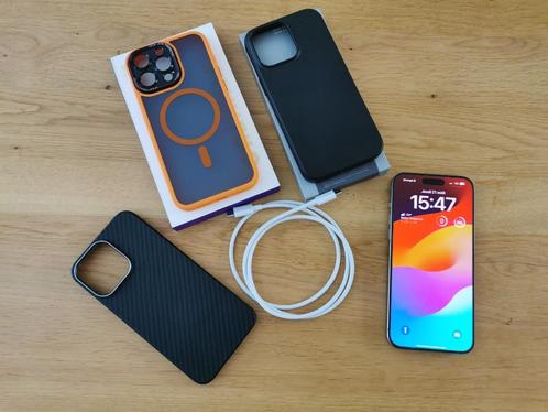 iPhone 15 pro max 256g, Telecommunicatie, Mobiele telefoons | Apple iPhone, Zo goed als nieuw, 256 GB, iPhone 15 Pro Max, Ophalen