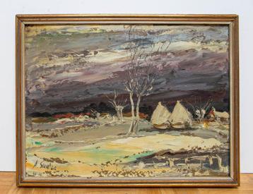 Campagne en hiver par Albert Steel beschikbaar voor biedingen