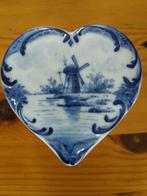 Porselein hartje blauw, Ophalen of Verzenden