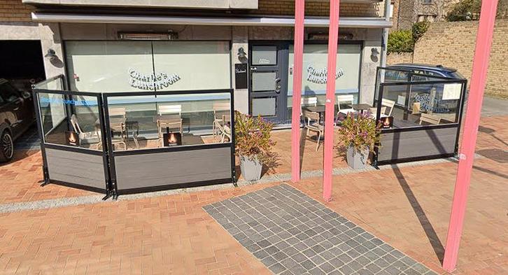 Vaste terras , windscherm, Zakelijke goederen, Horeca | Meubilair en Inrichting, Ophalen