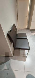 Stoelen, Huis en Inrichting, Stoelen, Ophalen, Bruin, Leer, Zo goed als nieuw