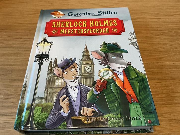 Geronimo Stilton - Sherlock Holmes, meesterspeurder, Boeken, Kinderboeken | Jeugd | onder 10 jaar, Gelezen, Ophalen
