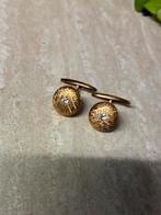 Vintage manchetknopen, Enlèvement ou Envoi, Utilisé, Doré