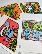 Coffret unique (4 litho) Keith Haring «Andy Mouse», Enlèvement ou Envoi