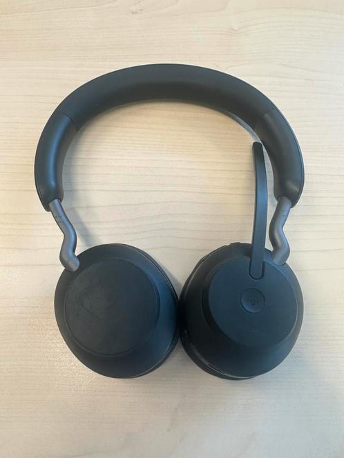 Jabra Evolve2 65, Computers en Software, Headsets, Zo goed als nieuw, On-ear, Draadloos, Inklapbare microfoon, Mute-functie, Volumeregelaar