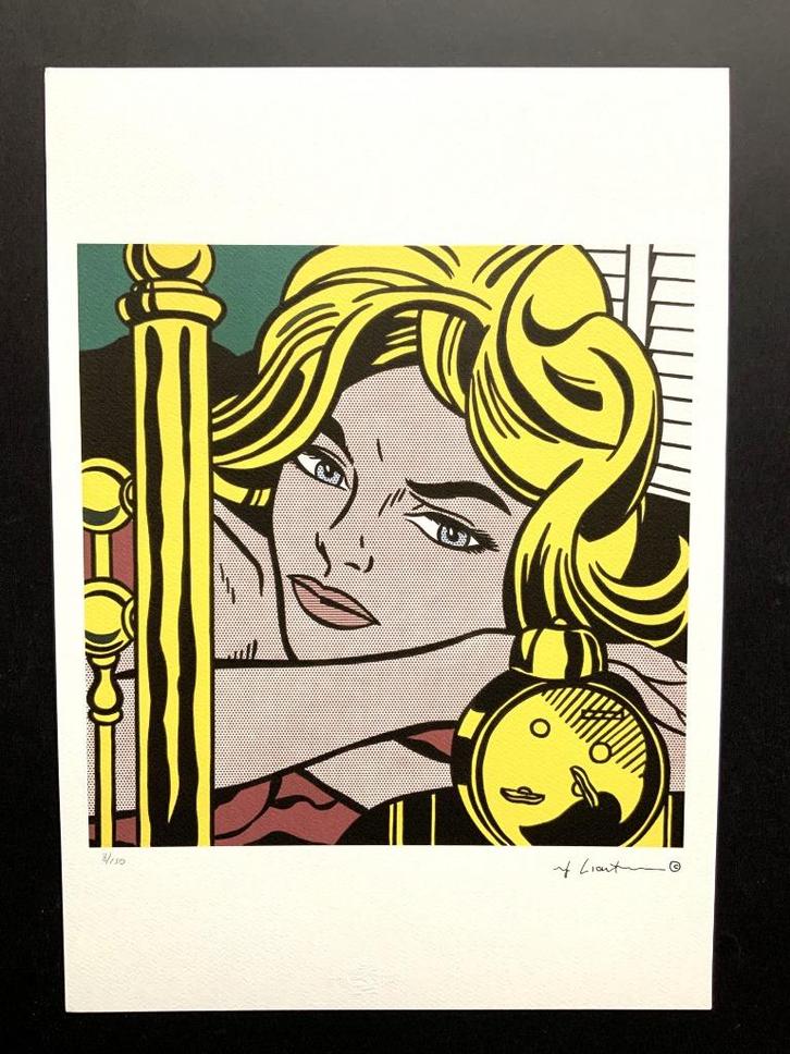 Lichtenstein ,mooie litho genummerd 35 X 50 cm, Antiek en Kunst, Kunst | Litho's en Zeefdrukken, Ophalen of Verzenden