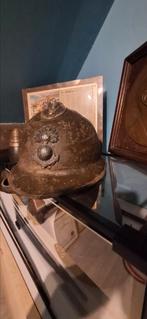 Ancien casque adrians ww2 colonial français complet, Enlèvement ou Envoi