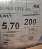 Isolant laine de verre Knauf MultiFit 035 200 mm 12 rouleaux, Bricolage & Construction, Enlèvement ou Envoi, Laine de verre