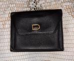 DELVAUX zwarte leren portemonnees, Ophalen of Verzenden, Zo goed als nieuw, Zwart, Leder
