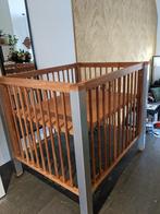 Teak houten babypark, In hoogte verstelbaar, Gebruikt, Rechthoekig, Ophalen