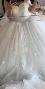 Robe mariée, Kleding | Dames, Trouwkleding en Trouwaccessoires, Ophalen, Zo goed als nieuw, Wit, Trouwjurk