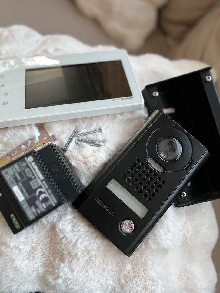 Aiphone JO-1MD + JO-DV + PS-1820DM video intercom set, Huis en Inrichting, Deurbellen, Zo goed als nieuw, Ophalen